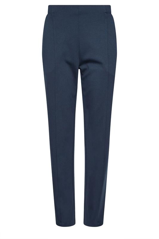 M&Co Navy Blue Ponte Seam Detail Trousers | M&Co 5