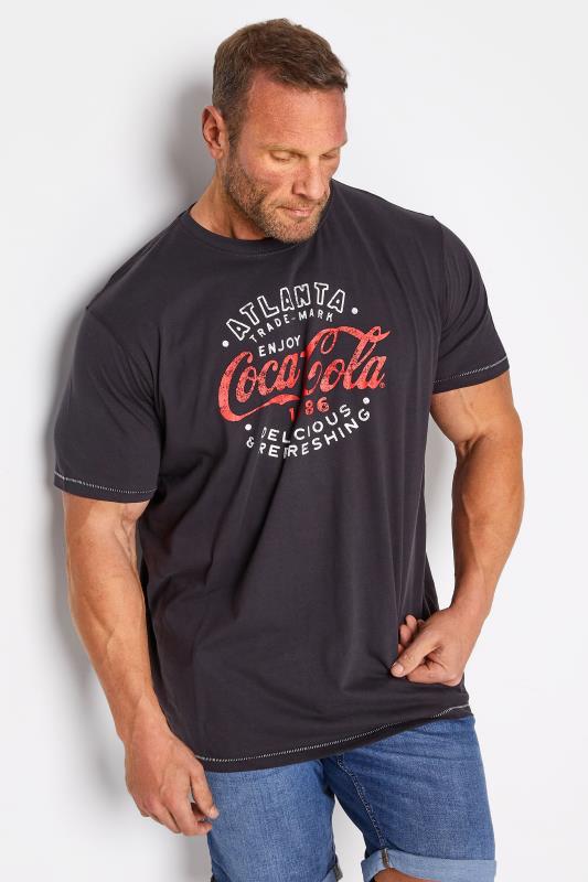D555 Big & Tall Black Official Coca-Cola Printed T-Shirt 1