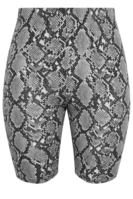 YOURS Plus Size 2 PACK Black Snake Print Cycling Shorts | Yours Clothing 7