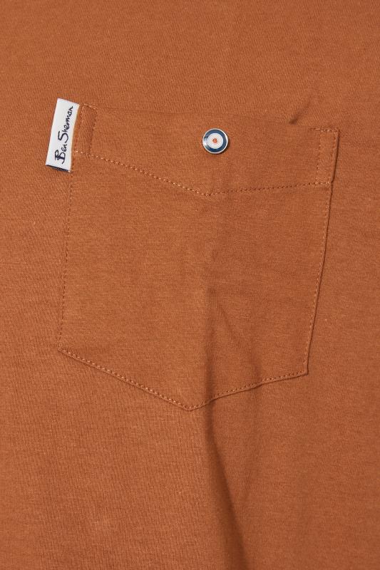 BEN SHERMAN Big & Tall Orange Pocket T-Shirt 2
