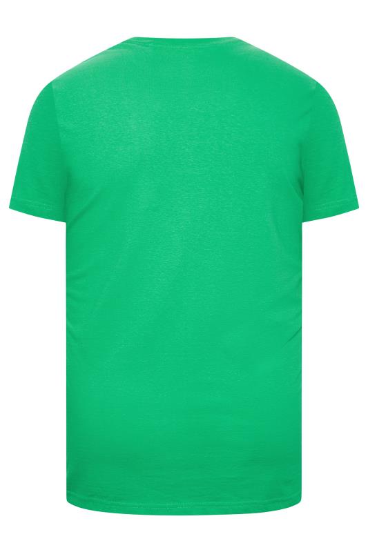 BadRhino Big & Tall Plus Size Mens Apple Green Logo T-Shirt | BadRhino  4