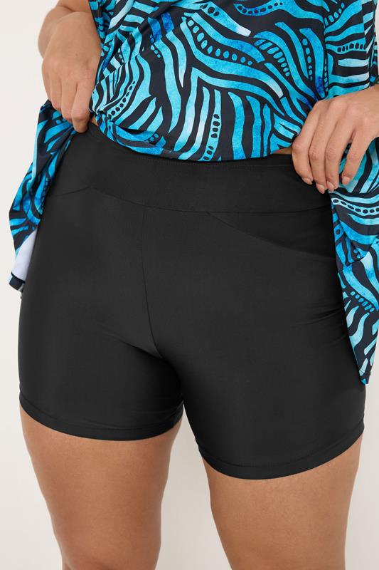 YOURS Plus Size Black Swim Shorts | Yours Clothing 4