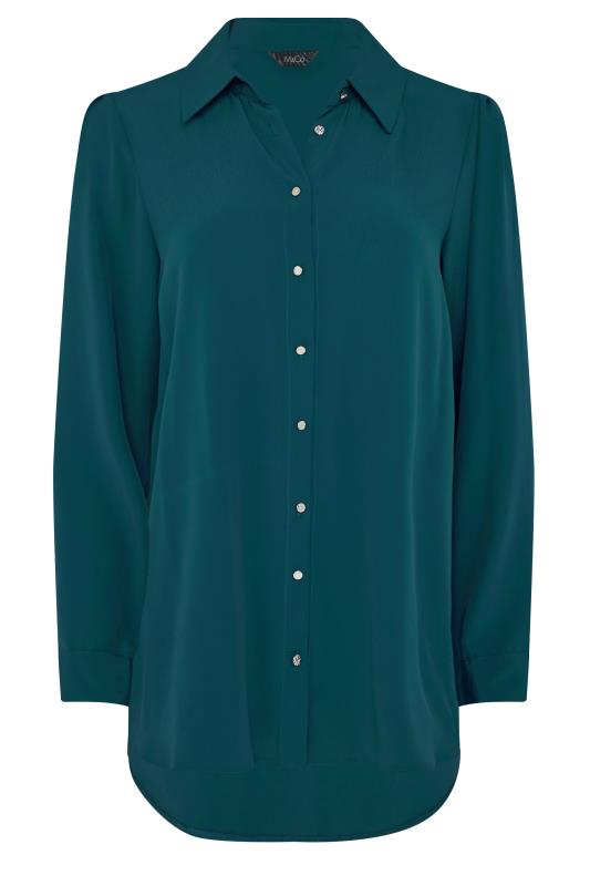 M&Co Dark Blue Button Down Tunic Shirt | M&Co 6