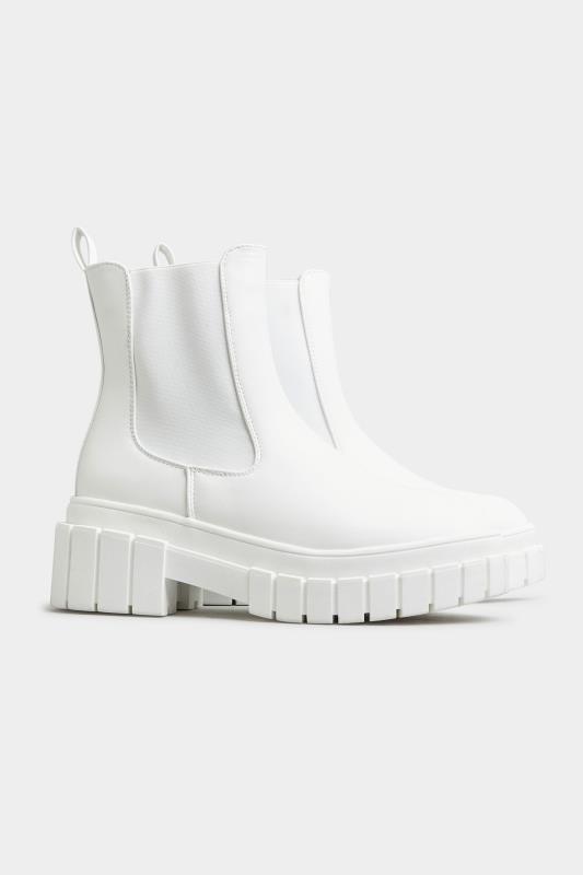 LIMITED COLLECTION White Leather Look Chunky Chelsea Boots In Regular Fit_C.jpg