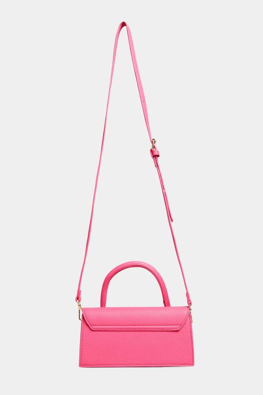 Pink Top Handle Crossbody Bag | Yours Clothing  4