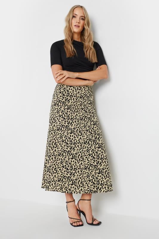 LTS Tall Natural Brown & Black Leopard Print Midaxi Skirt | Long Tall Sally  3