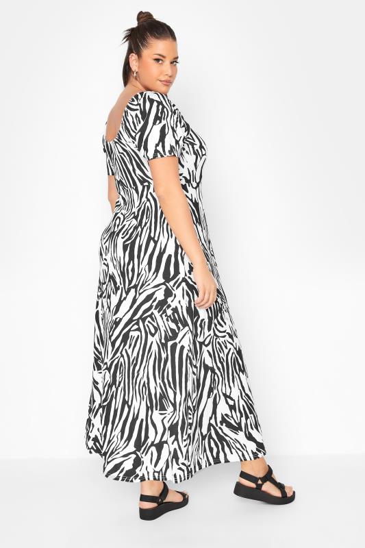 LIMITED COLLECTION Curve White Zebra Print Dress 3