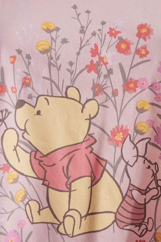 DISNEY Plus Size Pink Winnie The Pooh & Piglet Print Pyjama Set | Yours Clothing  5