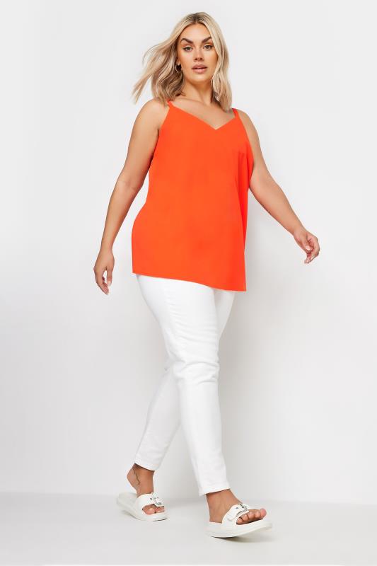 YOURS Plus Size Red Cami Vest Top | Yours Clothing 2