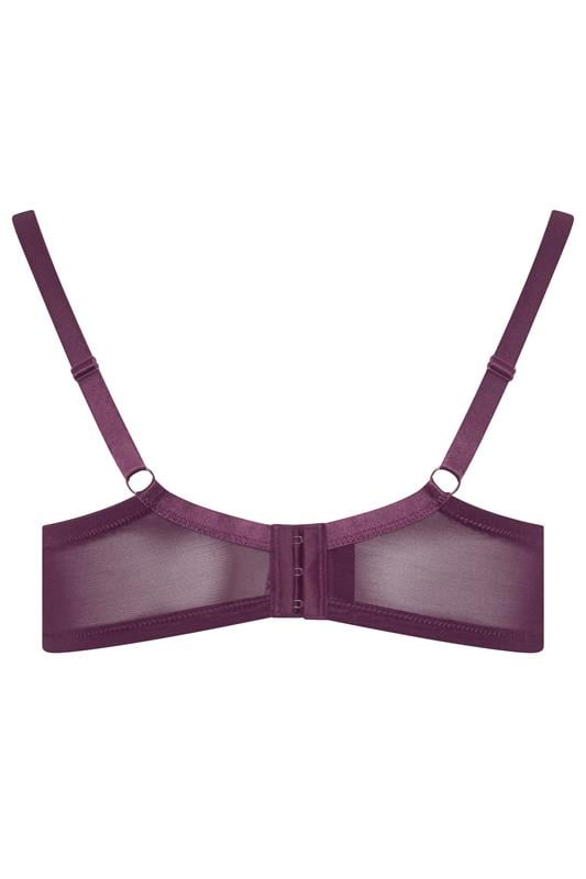 YOURSET 3 PACK Plus Size Burgundy Red & Green Lace Trim Padded T-Shirt Bras | Yours Clothing 12