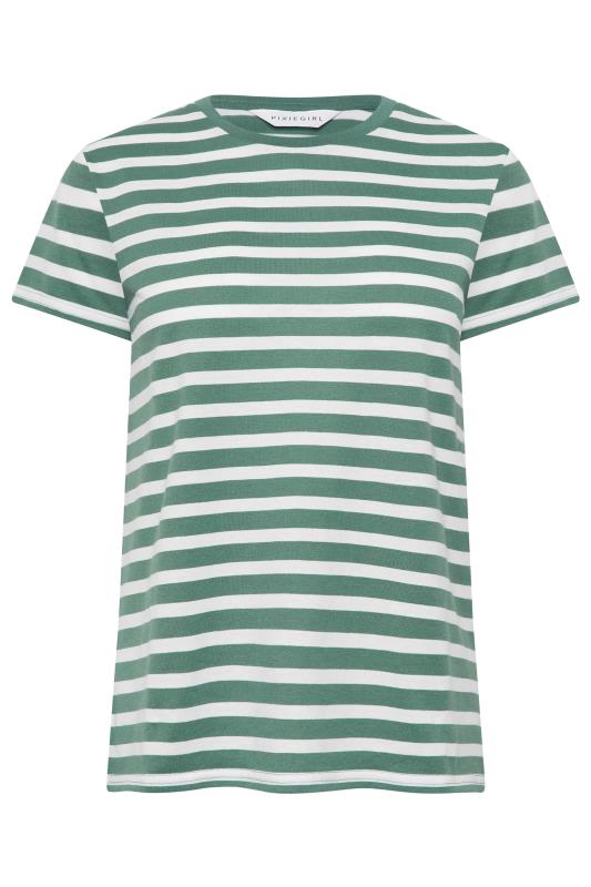 PixieGirl 2 PACK Green & White Stripe T-Shirts | PixieGirl 8