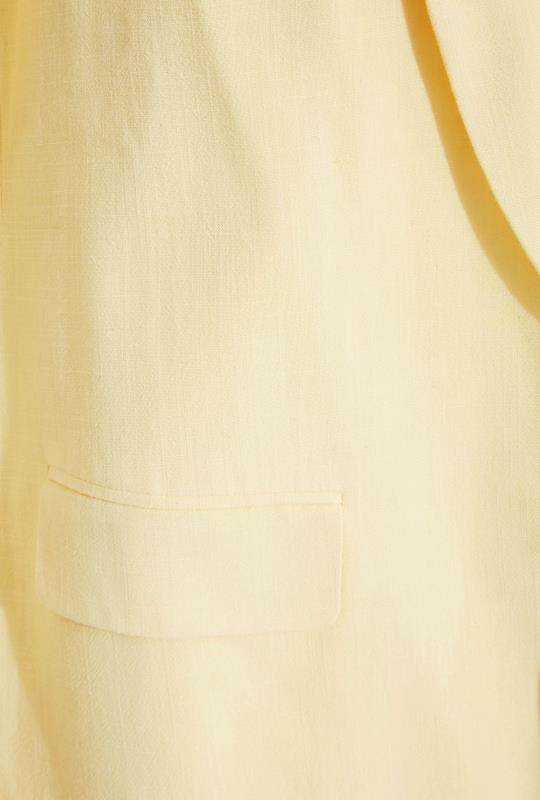 LTS Tall Women's Lemon Yellow Linen Look Blazer | Long Tall Sally  5