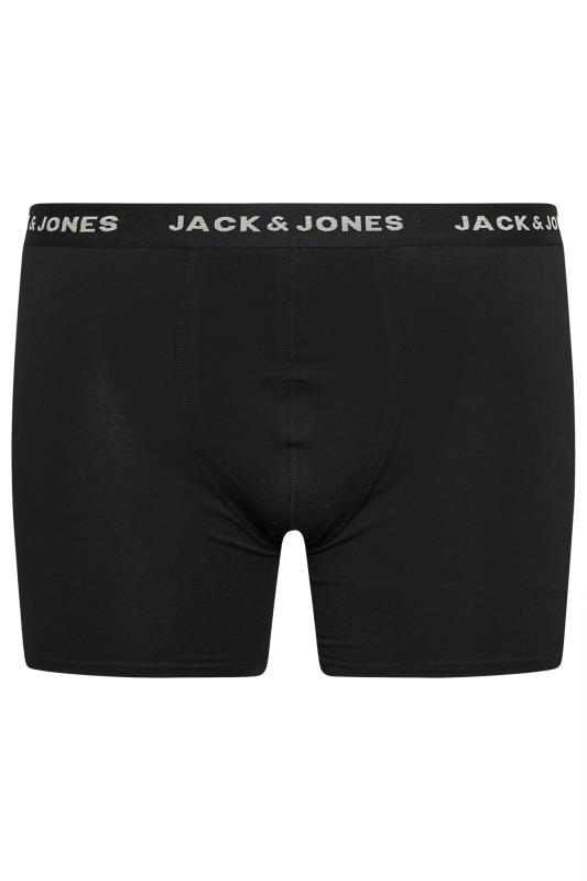 JACK & JONES Big & Tall Black 7 Pack Basic Trunks | M&Co 9