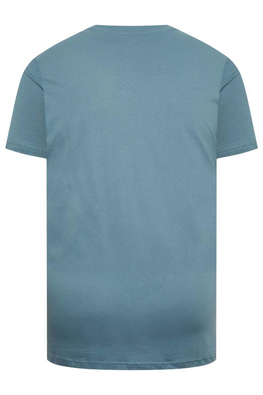 BEN SHERMAN Big & Tall Blue Signature Pocket T-Shirt | BadRhino 4