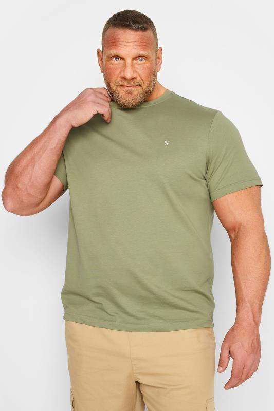 FARAH Big & Tall Green T-Shirt | BadRhino 1