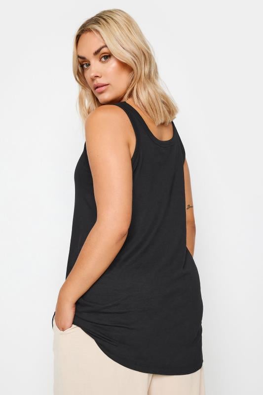 YOURS 2 PACK Curve Black Core Vest Tops 4