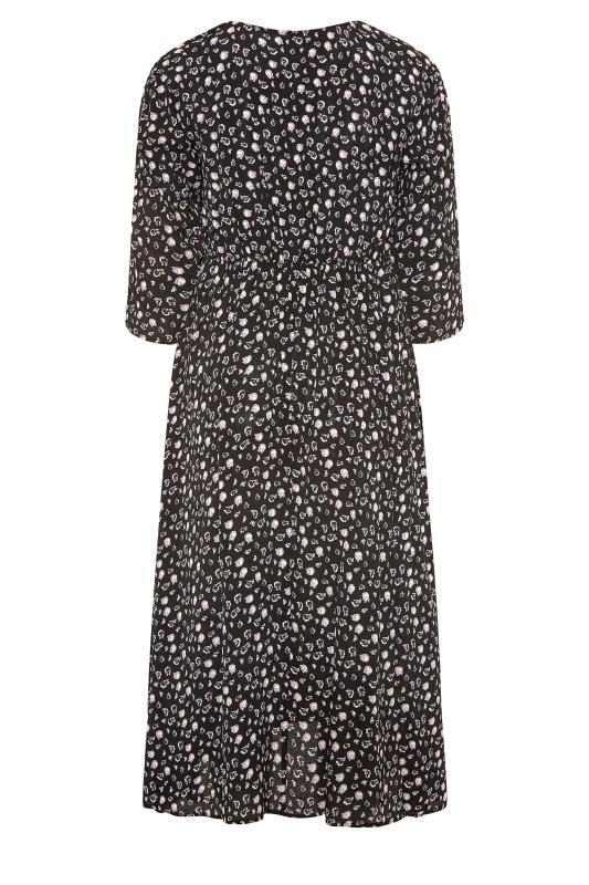 LIMITED COLLECTION Curve Black Floral Midaxi Dress 7
