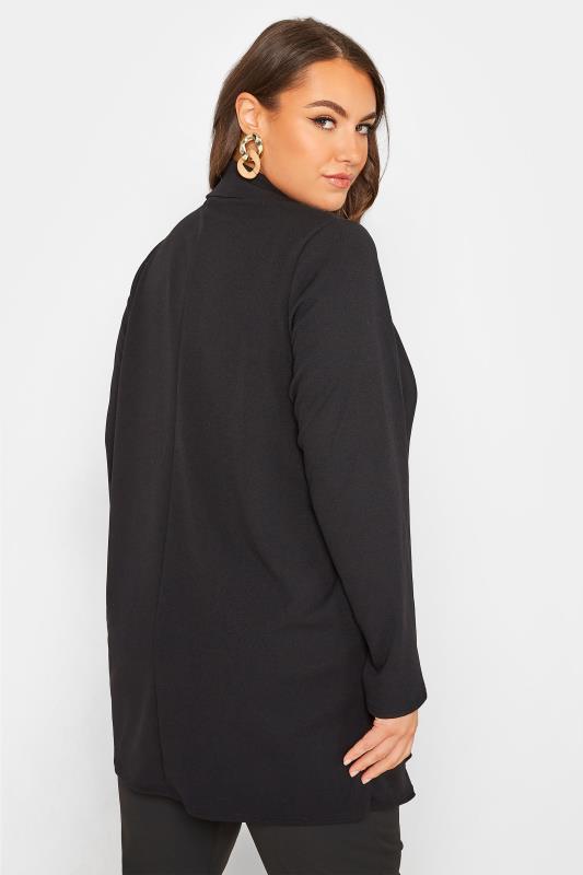 LIMITED COLLECTION Plus Size Black Longline Blazer | Yours Clothing 3