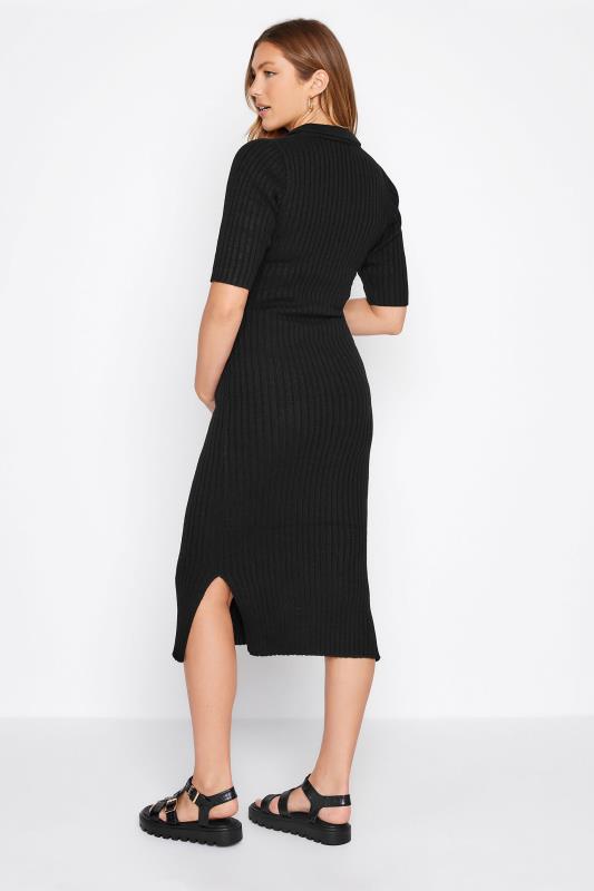 LTS Tall Maternity Black Knitted Midaxi Dress 3