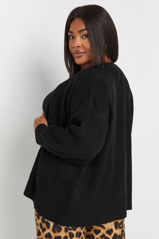 Black balloon sleeve cardigan best sale