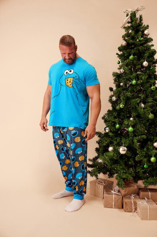  Tallas Grandes BadRhino Big & Tall Blue Cookie Monster Pyjama Set