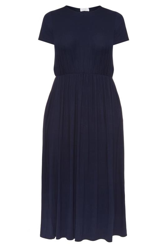 YOURS LONDON Navy Blue Pocket Maxi Dress | Yours Clothing 4