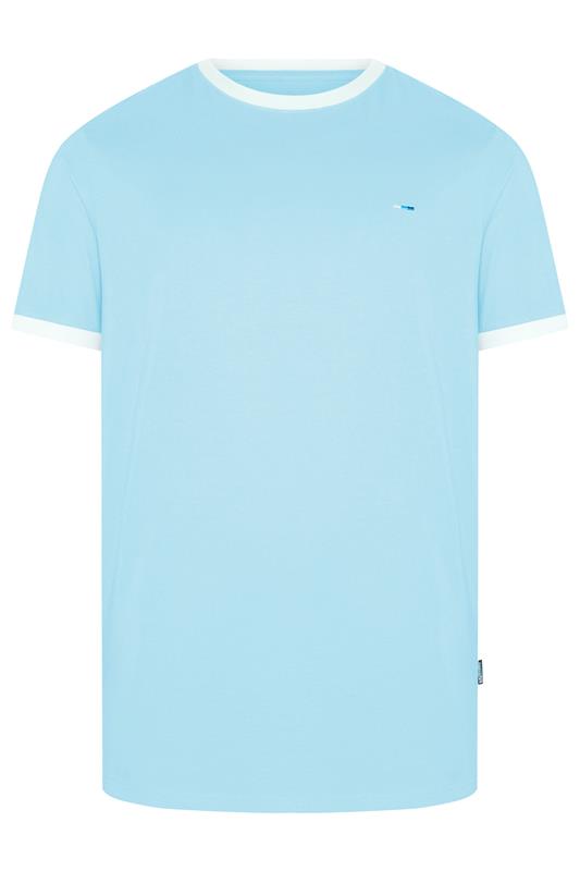 BadRhino Big & Tall Light Blue Extra Long Ringer T-Shirt | BadRhino 5