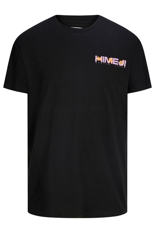 JACK & JONES Big & Tall Black Japanese Graphic T-Shirt | BadRhino 4