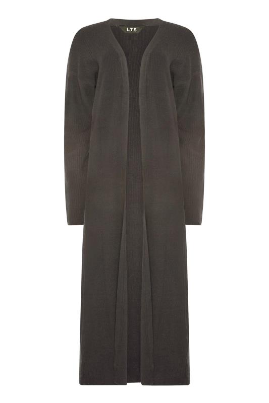 Tall Women's LTS Charcoal Grey Ribbed Maxi Cardigan | Long Tall Sally 6