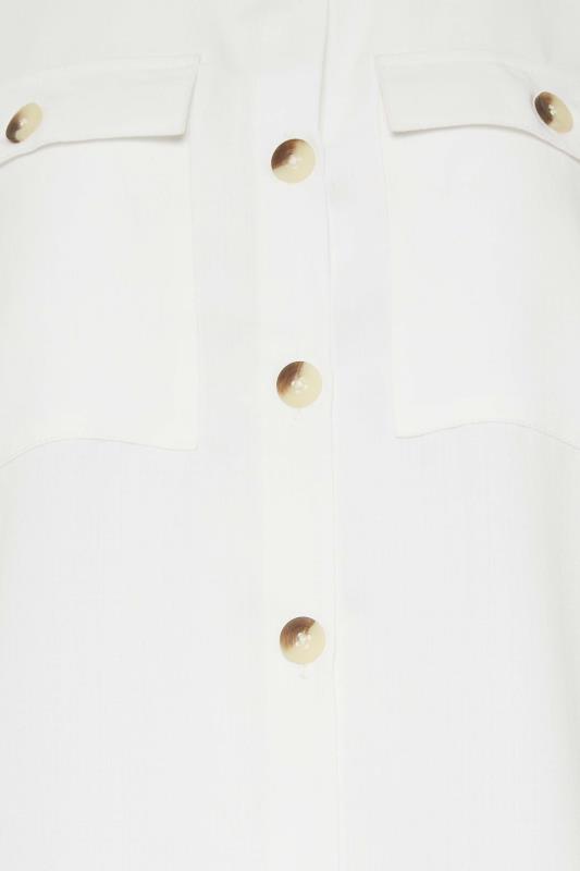 LTS Tall White Long Sleeve Utility Shirt | Long Tall Sally 5
