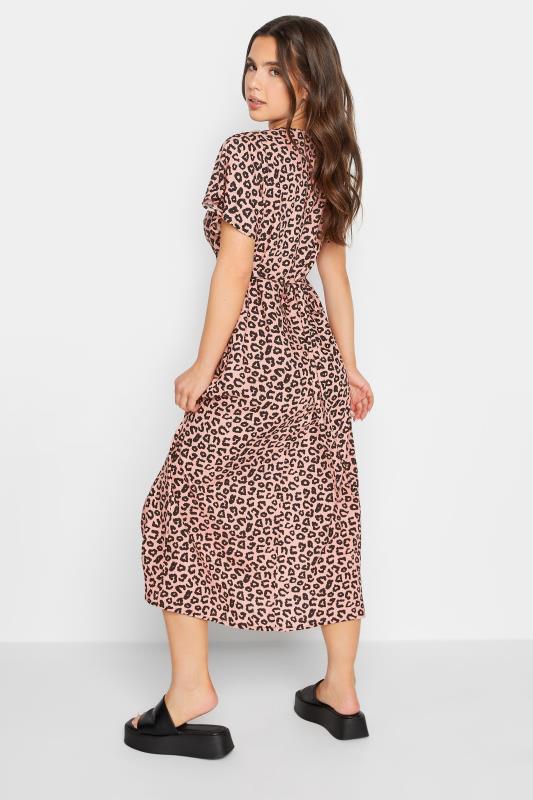 PixieGirl Pink Leopard Print Tea Dress | PixieGirl  3