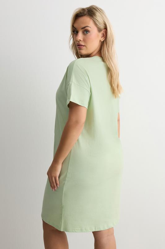 YOURS Plus Size Green 'Fruit Market' Sleep tee Nightdress | Yours Clothing 2