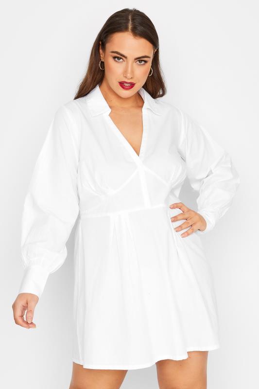  LIMITED COLLECTION Curve White Corset Shirt