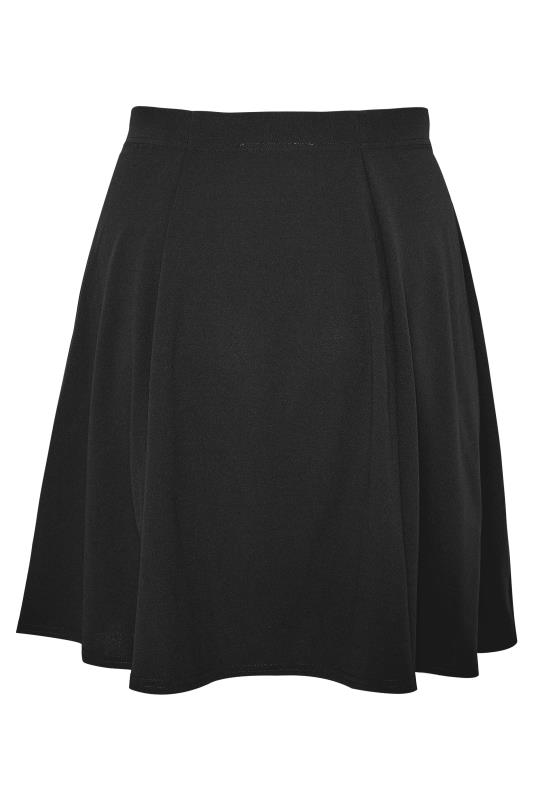 Plus Size LIMITED COLLECTION Black Scuba Skater Skirt | Yours Clothing 5