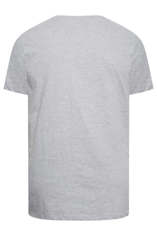 BLEND Big & Tall Grey Vintage Logo T-Shirt | BadRhino 4