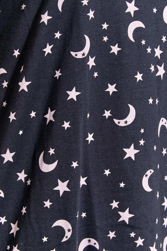 Plus Size Grey Moon & Star Pyjama Set | Yours Clothing 5
