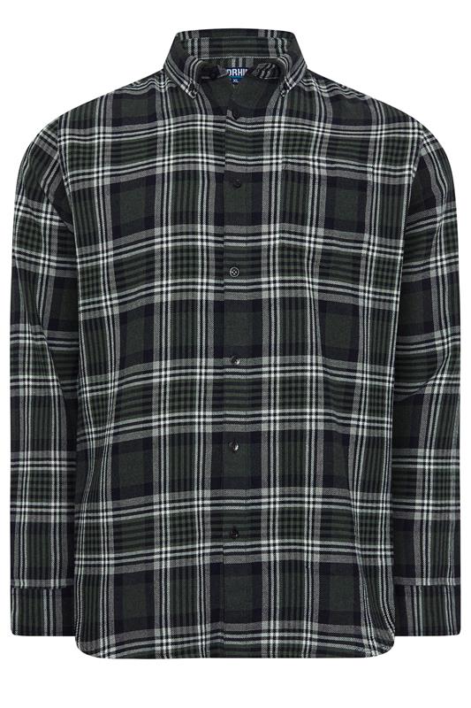  BadRhino Big & Tall Chemise à manches longues verte à carreaux