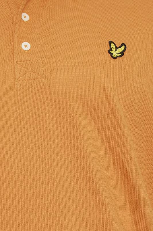 LYLE & SCOTT Big & Tall Orange Logo Polo Shirt | BadRhino 2