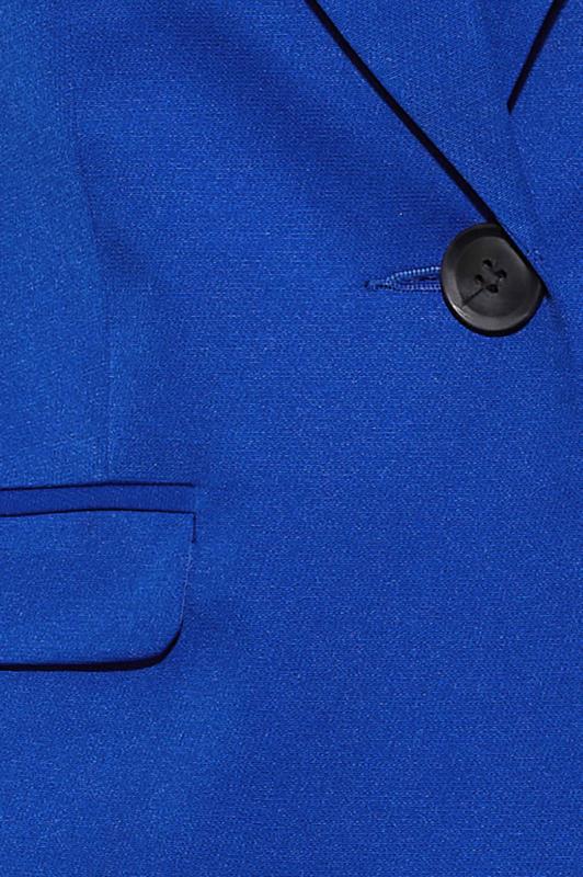 Petite Cobalt Blue Scuba Lined Blazer | PixieGirl 5