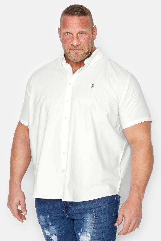 Men's  U.S. POLO ASSN. Big & Tall White Short Sleeve Shirt