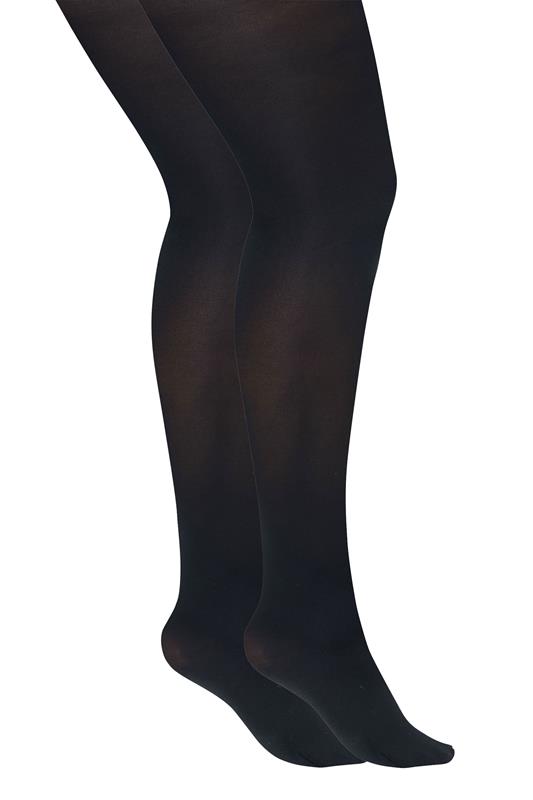  YOURSET 2 PACK Black 100 Denier Tights