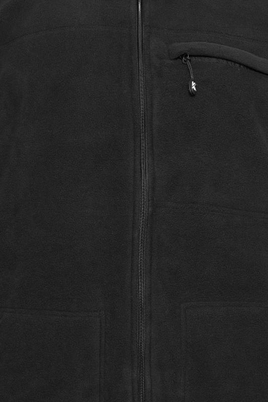 KAM Big & Tall Black Fleece Jacket | BadRhino 5