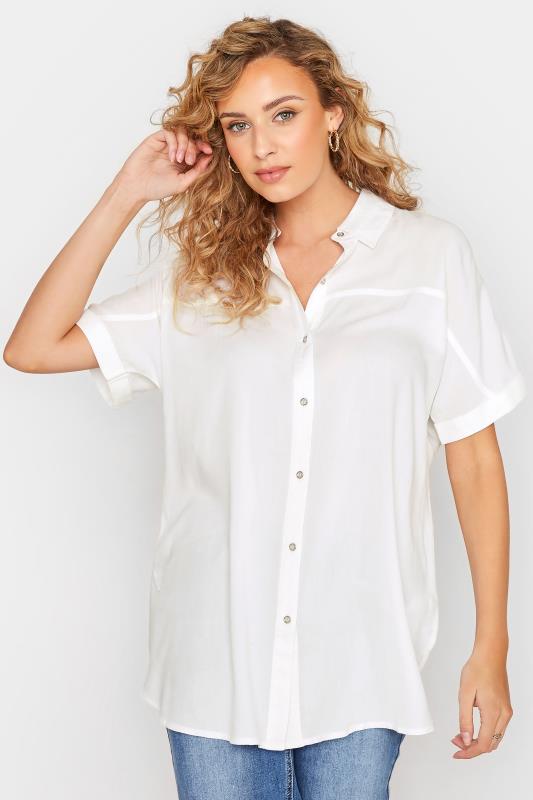 LTS Tall Women's White Short Sleeve Shirt | Long Tall Sally 1