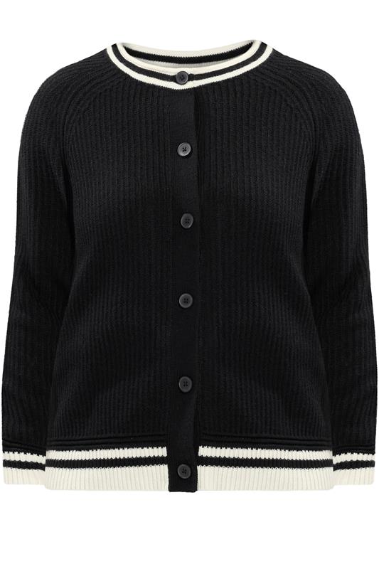 YOURS Plus Size Black Long Sleeve Knitted Cardigan | Yours Clothing 5