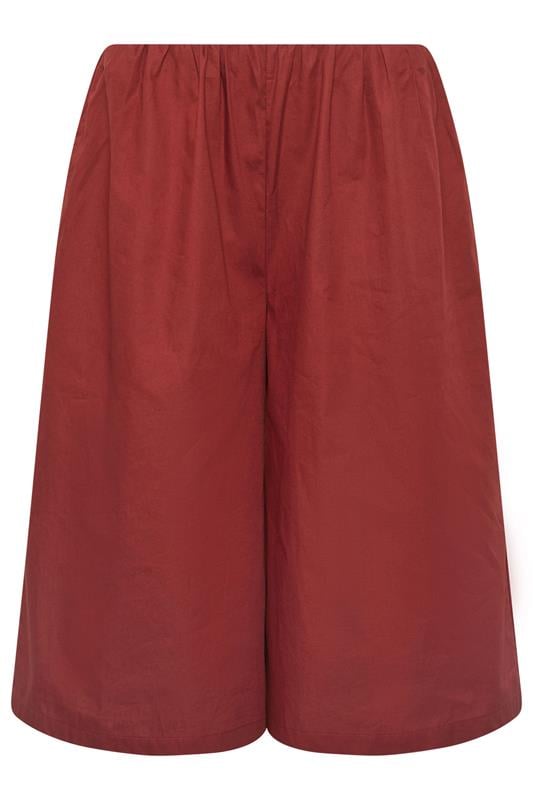 PixieGirl Petite Women's Red Cotton Poplin Culottes | PixieGirl 6