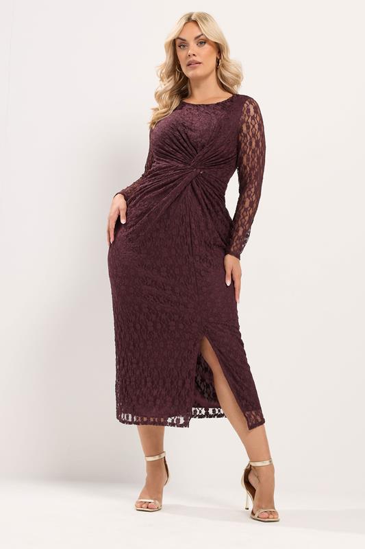 plus size brown lace dress brown plus size formal dresses Plus Size Long Embroidered Bodice Satin Dress by Poly USA W1032