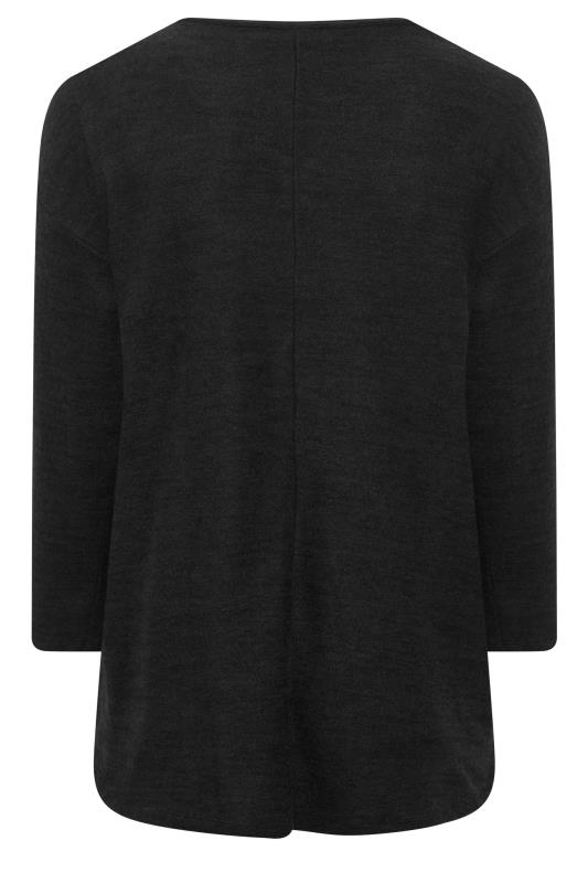 YOURS LUXURY Curve Black Stud & Pearl Embellished Sweatshirt | Yours Clothing 8