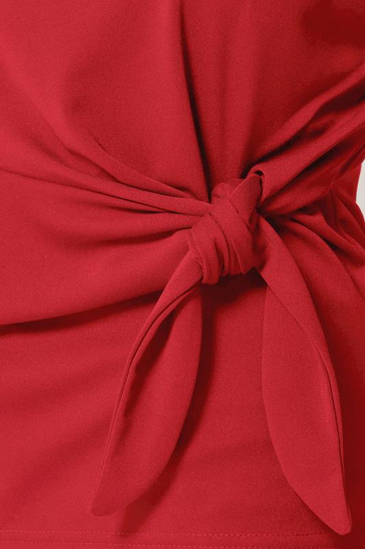 M&Co Red Tie Waist Top | M&Co 4