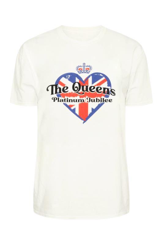 Curve White 'The Queen's Platinum Jubilee' Heart T-Shirt 4