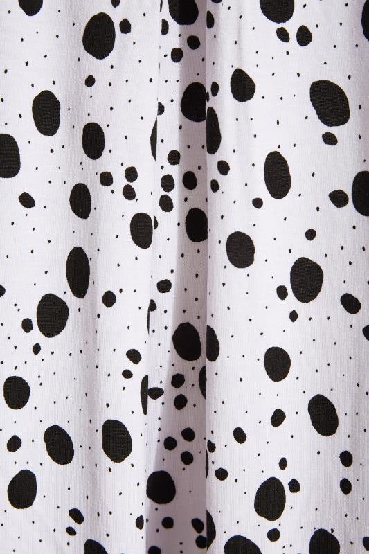 Plus Size White & Black Spot Swing Vest Top | Yours Clothing 5